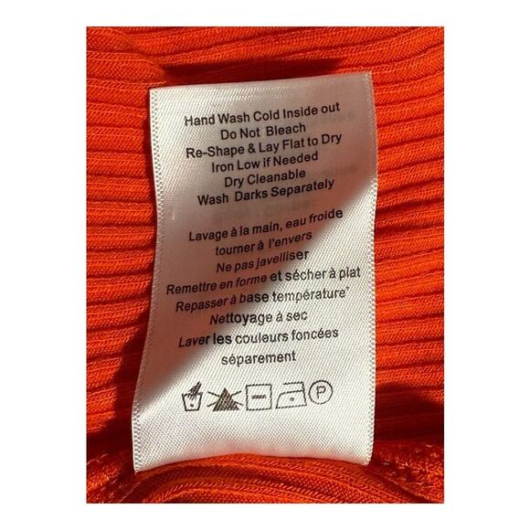 NEW The‎ Range Women's Small One-Shoulder Orange Tank Top NWT - Picture 9 of 9